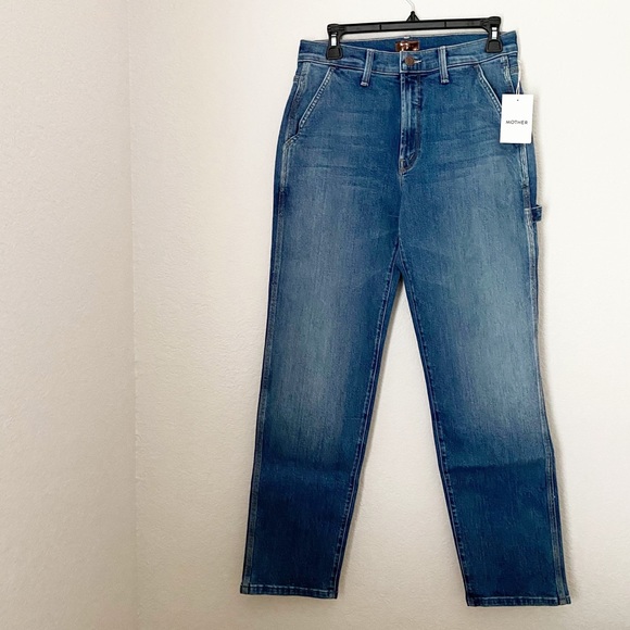 MOTHER Ultra High-Rise Straight Utility Jeans - Picture 8 of 11